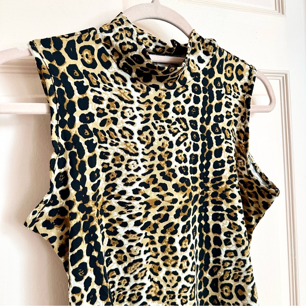 Leopard print mango pop bodysuit - Picture 2 of 4